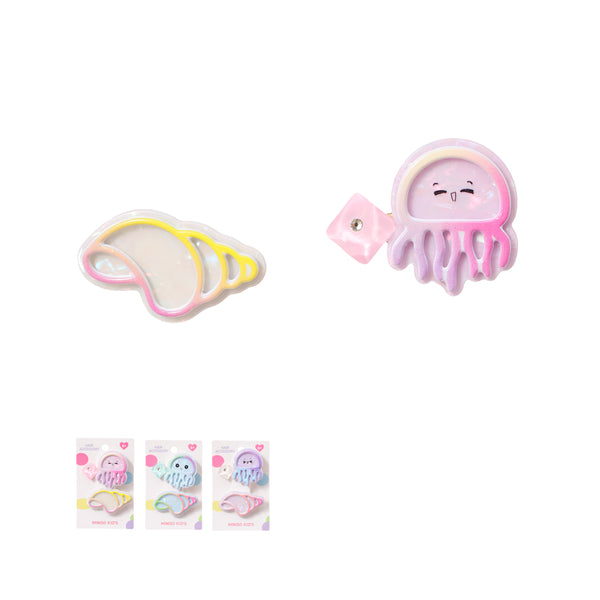 Octopus Hair Clips (2 pcs)