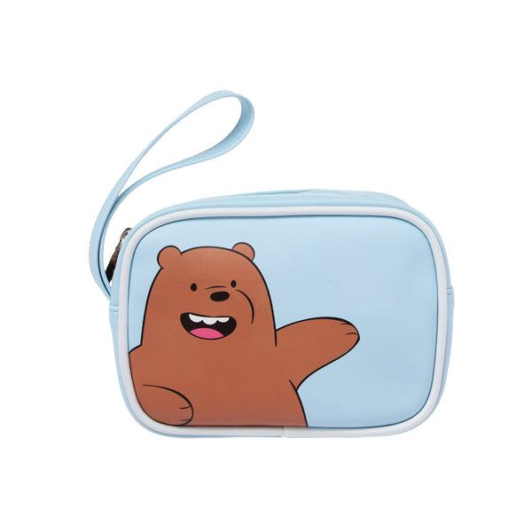 We Bare Bears Seaside Music Festival Cosmetic Bag(Blue)