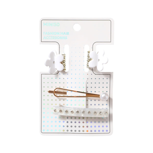 Flower Series Hair Clip & Claw Clips (4 pcs)
