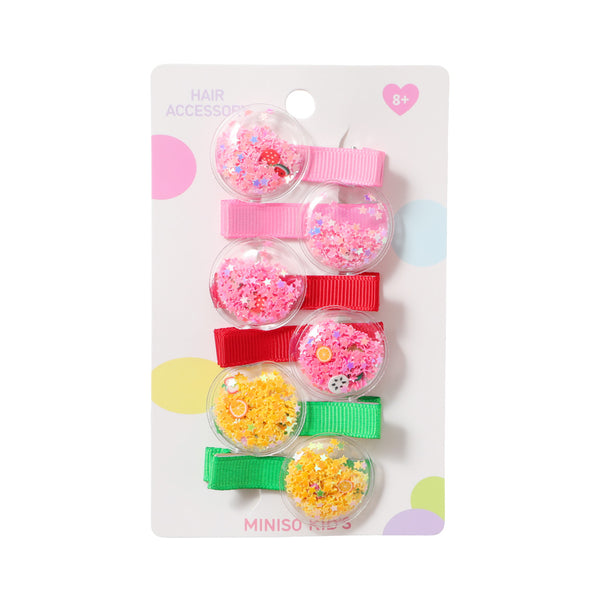 Fruit Party Shiny Hair Clips (6 pcs)