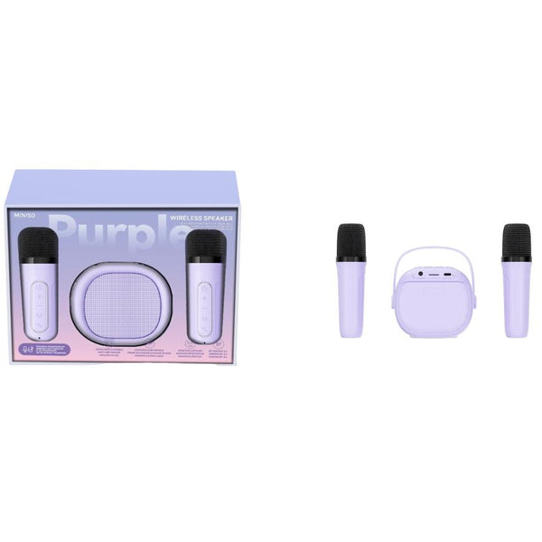 Macaron Series Wireless Speaker with 2 Microphones Model:A16(Purple)