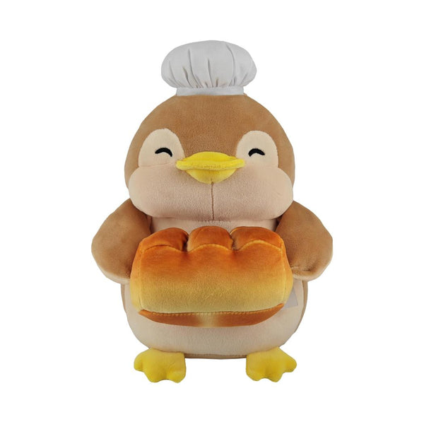 Happy Baking Series 10in. Penguin Plush Toy(Holding Bread)