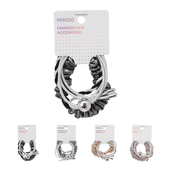 Korean Style Hair Ties (4 pcs)