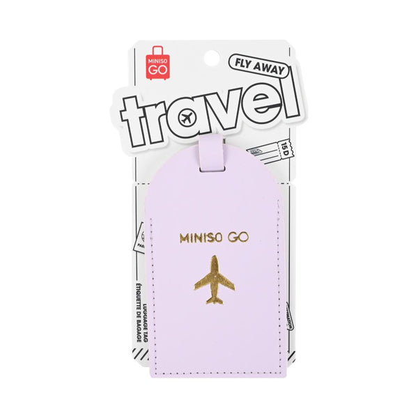 Miniso Go Series PU Luggage Tag(Purple)