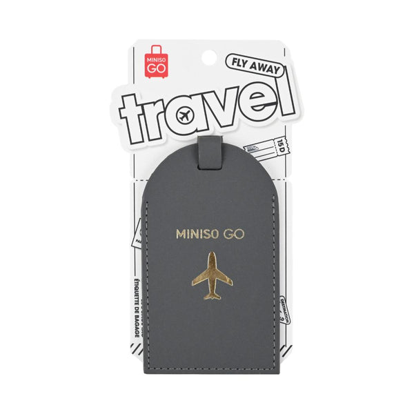 Miniso Go Series PU Luggage Tag(Dark Gray)