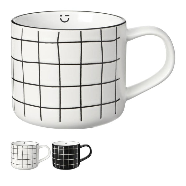 Black & White Collection Ceramic Mug with Handle 430ml