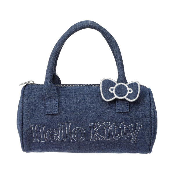 Hello Kitty Classic Series Cylinder Tote Bag (Blue)