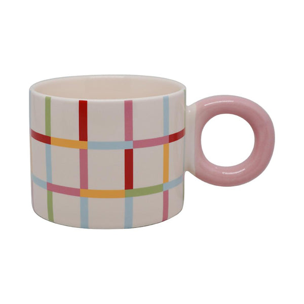 Colorful Vibration Series Handle Ceramic Cup 390mL