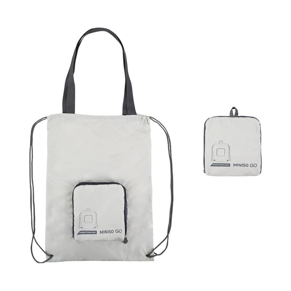 Miniso Go Series Foldable Drawstring Backpack(Beige)