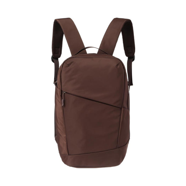 Diagonal Zipper Design Backpack(Brown)