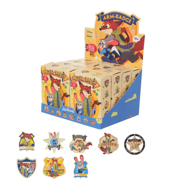 Disney Zootopia Collection Arm-badge Metal Badge Surprise Box