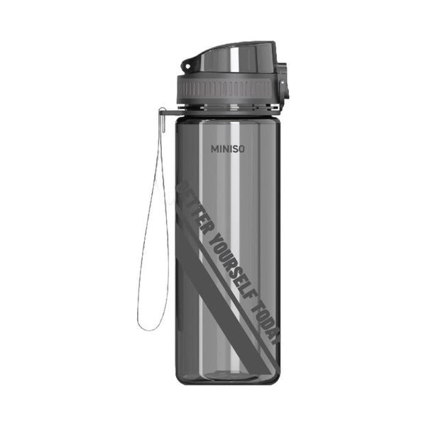 Sports TRITAN Cup Series with Tea Filter and Strap Plastic Bottle 650mL(Black)