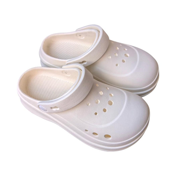 (White, 39-40) Bubble Series Clogs