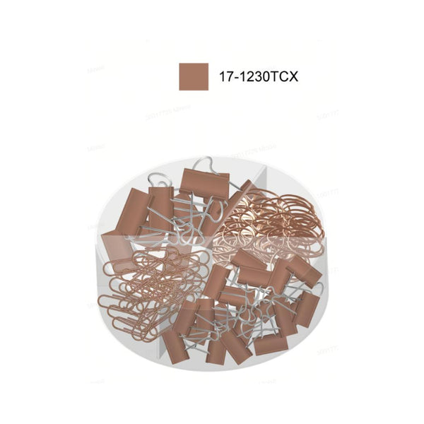 Minimalism Retro Collection Office Mini Stationery Set (Mocha Brown)