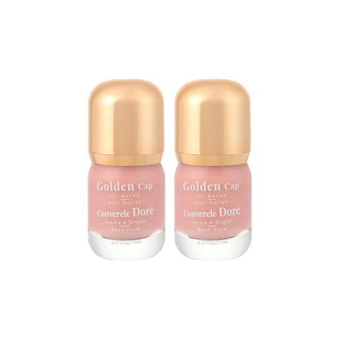 Pack Of 2 | Golden Cap Oil-based Nail Polish(10 Sakura Pink)