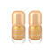 Pack Of 2 | Golden Cap Oil-based Nail Polish(12 Starlight Gold)