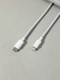 1.0m Fast Charge CHARGE & SYNC CABLE WITH TYPE-C TO LIGHTNING CONNECTOR(White)