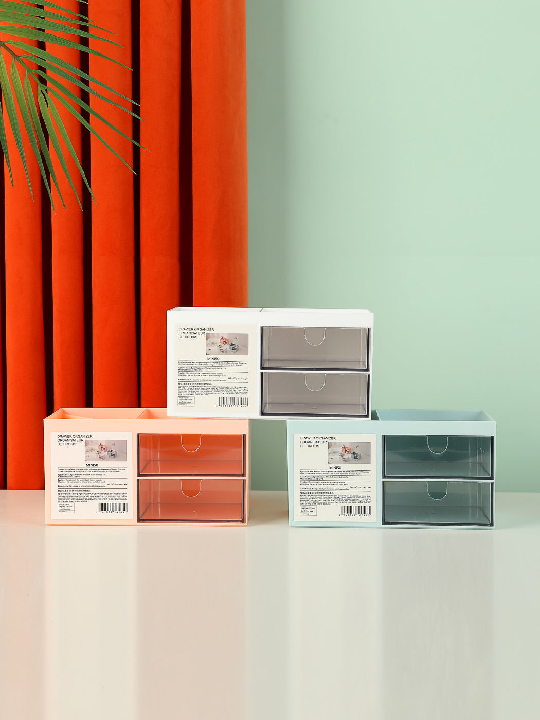 Drawer Organizer (Blue) Miniso Pakistan