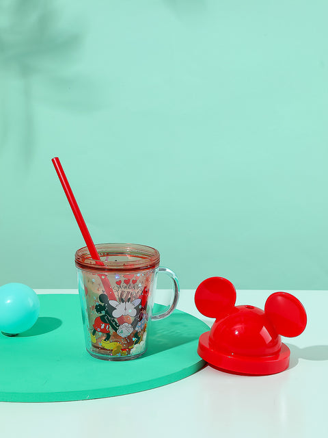 Mickey Mouse Collection Straw Mug with Lid 280ml