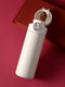 Insulation Bottle with Spring Buckle Cover 420ml (Off-white)