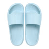(Light Blue,39-40) Women's Striped Soft Sole Bathroom Slippers