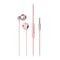 3.5mm Metal Half-in-ear Earphones  (Pink)