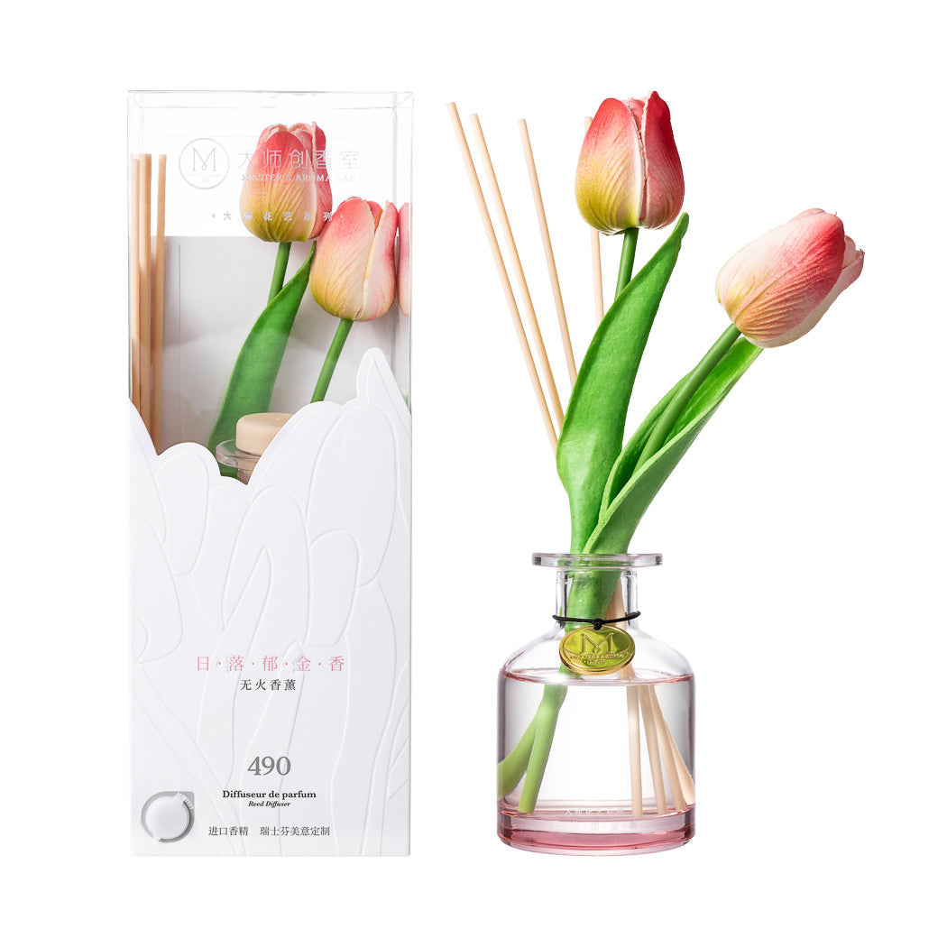 MINISO Master Floral Series Reed Diffuser (Sunset Tulip, 120mL ...