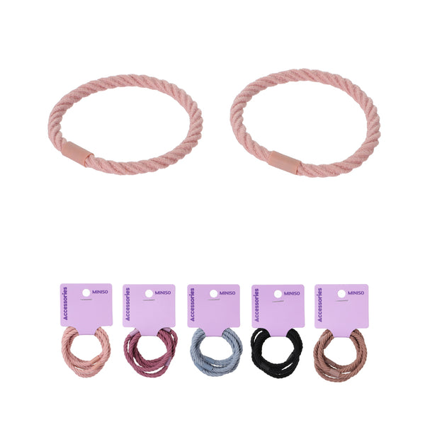 Spiral Rubber Hair Ties (6 pcs)