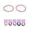 Spiral Rubber Hair Ties (6 pcs)