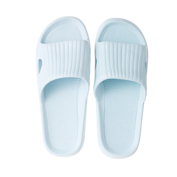 (Blue,37-38) Classic Stripe Women's Bathroom Slippers