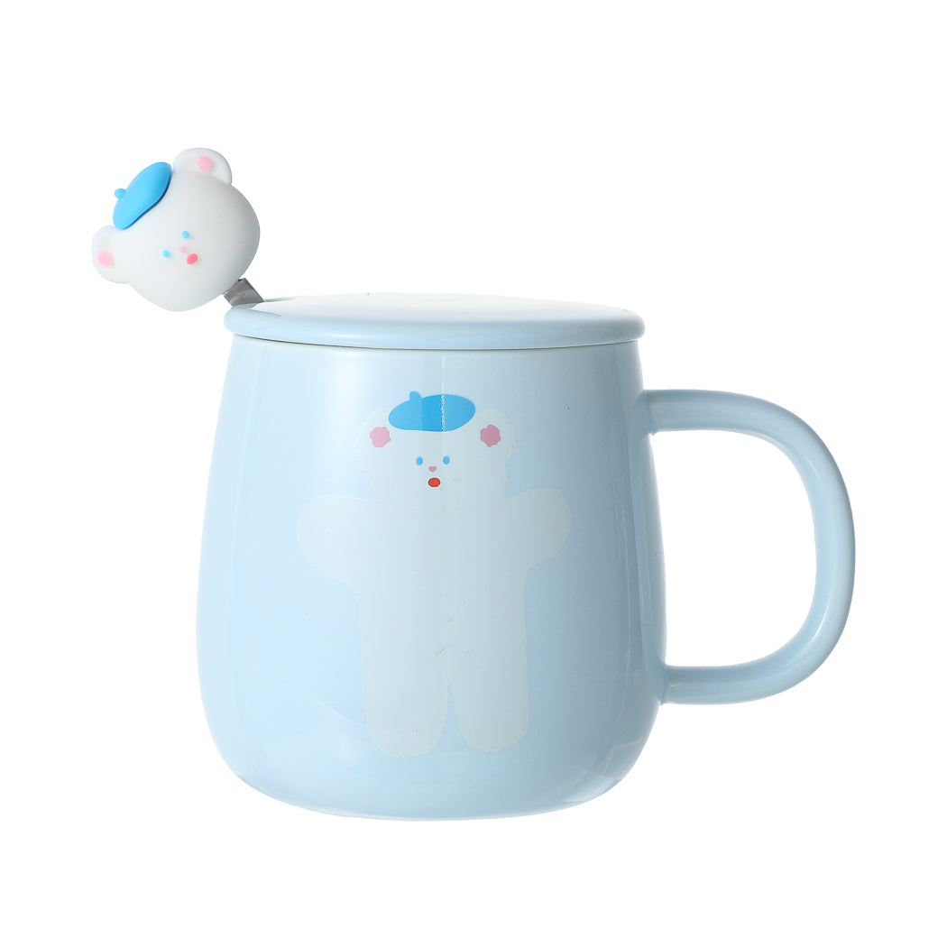 HoHo Bear Summer Sparkling Ice Series Ceramic Cup (370mL)(Blue)– Miniso ...