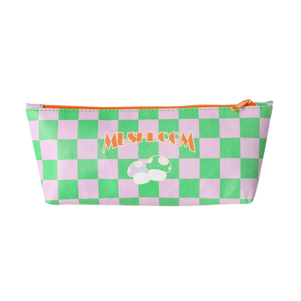 Cool Vibe Mushroom Pattern Pencil Case(Purple)