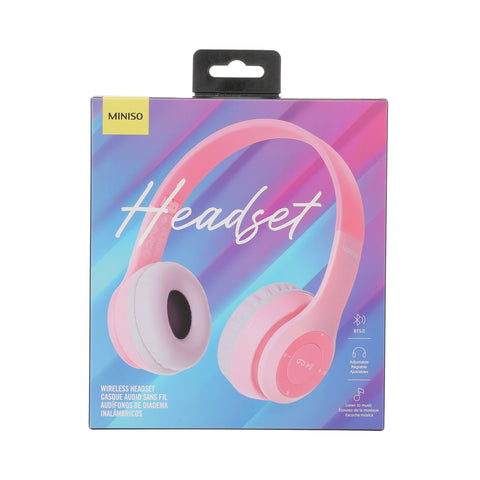 Macaron Fantasy Wireless Headset  Model: BF001(Pink)