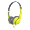 3.5mm Color Blocking Wired Headset  Model: 22P10(Gray & Yellow)