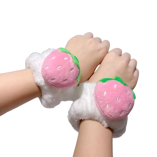 Cartoon Absorbent Wrist Strap(Strawberry)