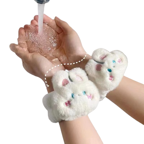 Cartoon Absorbent Wrist Strap(Bunny)