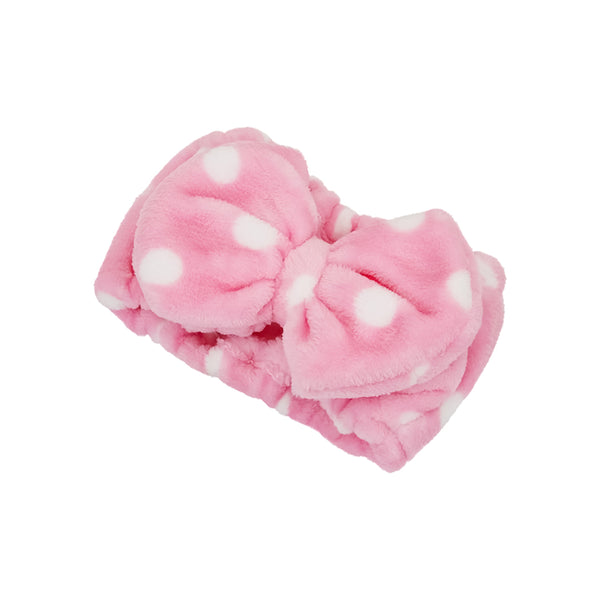 Flannel Bowknot Headband(Polka Dot)