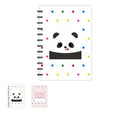 Animal Faces Collection A5 Wire-bound Book (64 Sheets) (2 Assorted Models: Cat, Panda)