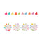 Color Series Small Hair Claw Clips (10 pcs)