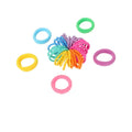 Basic Series Colorful Hair Ties with Square Container (48 pcs)