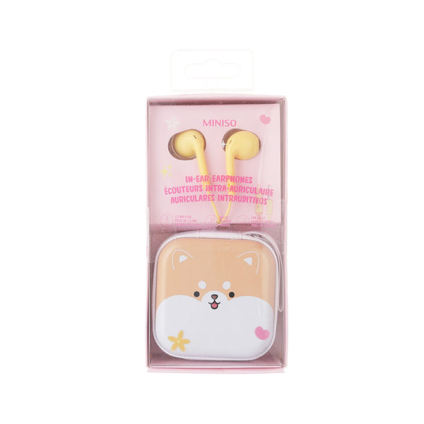 Mini Family 3.5mm in-Ear Earphones Model: D14 (Shiba Inu)