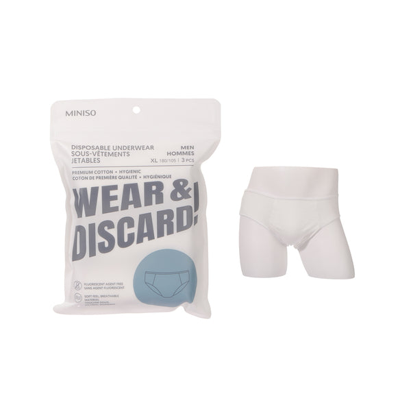 Men's Disposable Underwear (3 pcs)(XL)