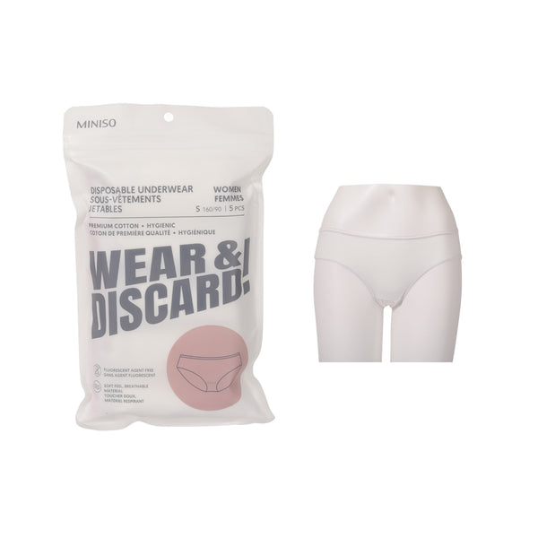 Women's Disposable Underwear (5 pcs)(S)