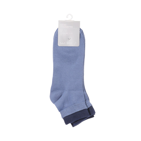 Sense of Design Men's Crew Socks (3 Pairs)(Blue)