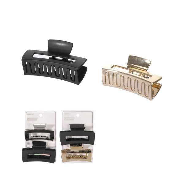 Metal Square Hair Claw Clips (2 pcs)