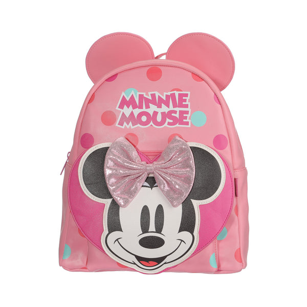 Disney Classics Minnie Collection Polka Dot Backpack(Pink,Minnie)