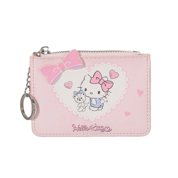 Hello Kitty Pink Bow Card Holder Coin Purse(Pink)