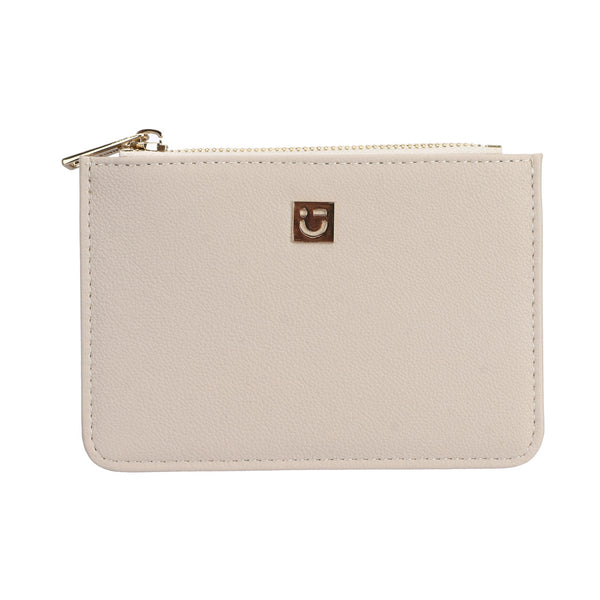 Smiley Face Top Zip Coin Purse(Beige)