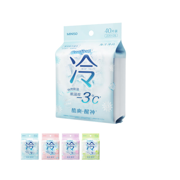 Refreshing Cooling Wet Wipes (20 Wipes×2 Packs)