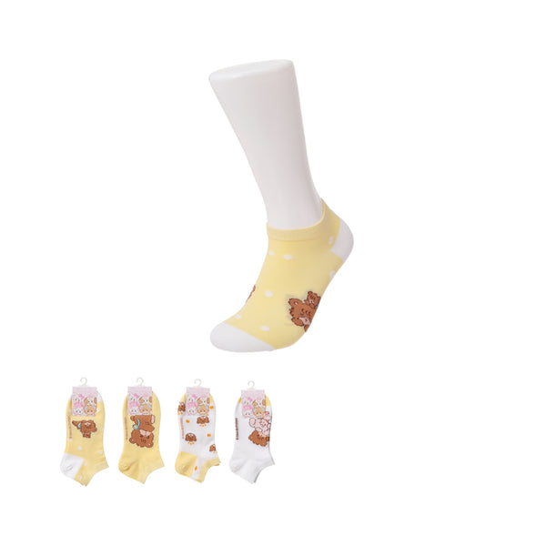 MIKKO Collection Ankle Socks (1 Pair)(Yellow)